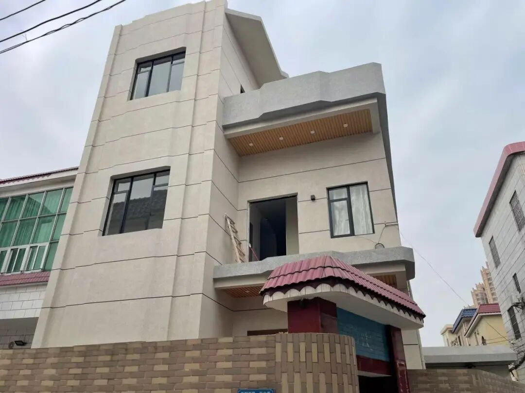 明治漆 | 仿石漆工程案例 | 中山黄圃自建房